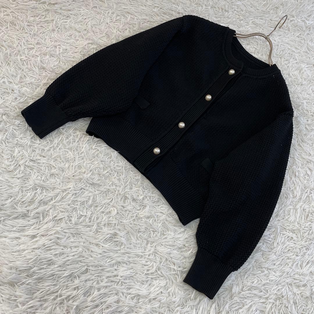 最終価格　BEARDSLEY ビアズリー　パールボタン　カーディガン　パール釦
