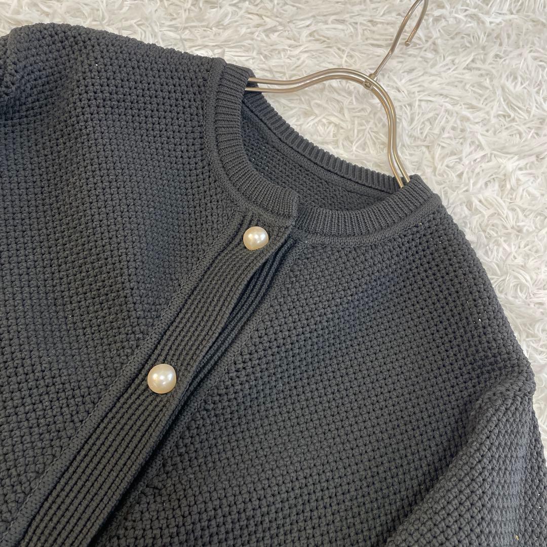 最終価格　BEARDSLEY ビアズリー　パールボタン　カーディガン　パール釦