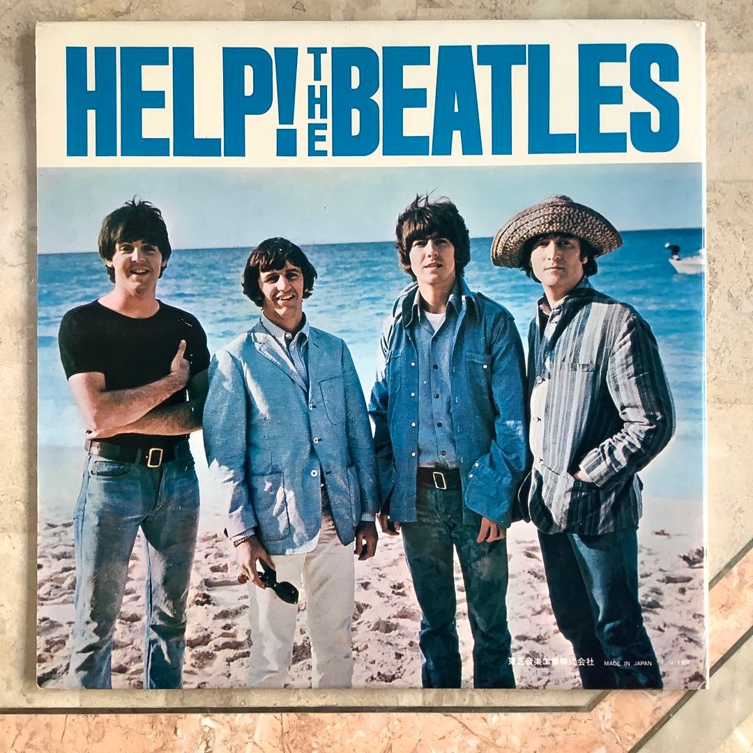 レア美品! ビートルズ ヘルプ1965年 初回盤 オデオン赤盤 ピンナップ付!
