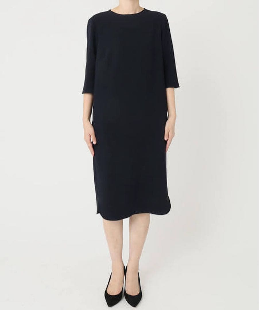 Deuxieme Classe/七分袖ワンピース/ 黒36 未使用品