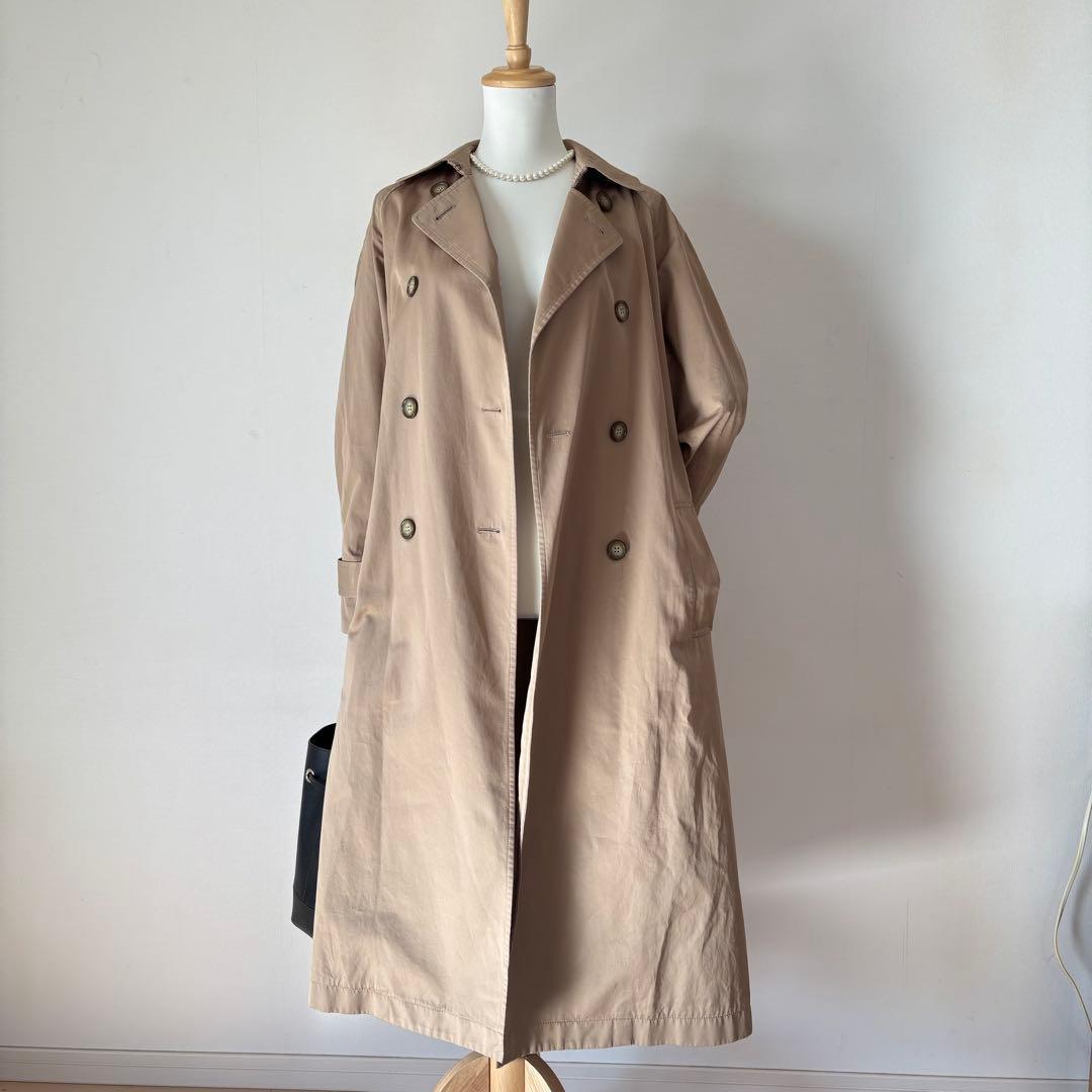 【美品】FRAMeWORK トレンチコート ベージュ ロング ベルト付き