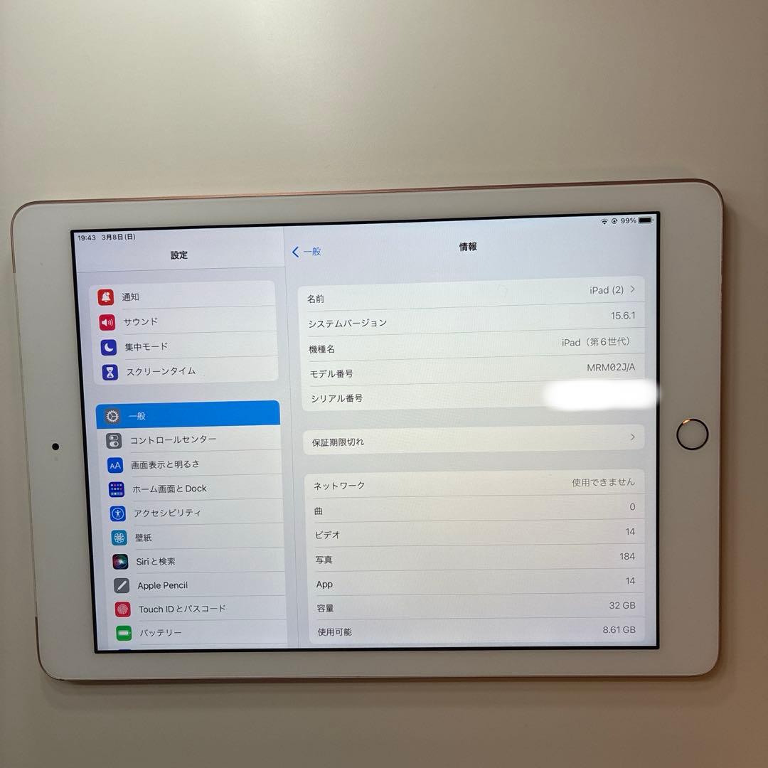 Apple iPad 【第6世代】WiFi+cellular