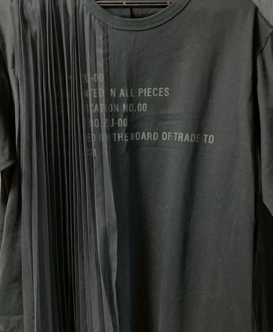 zucca ブラック Tシャツ ワンピースフリルデザイン