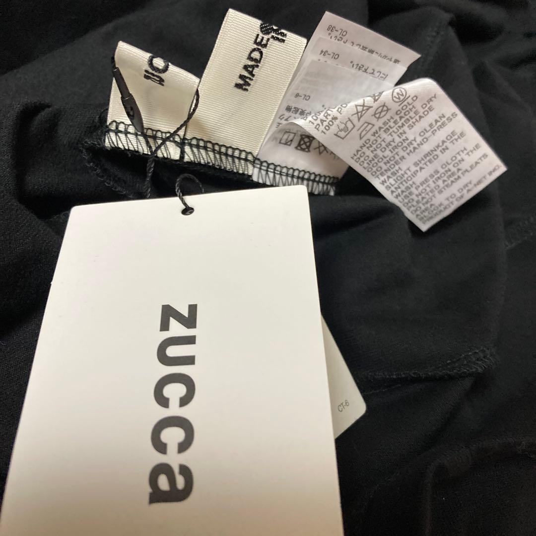 zucca ブラック Tシャツ ワンピースフリルデザイン