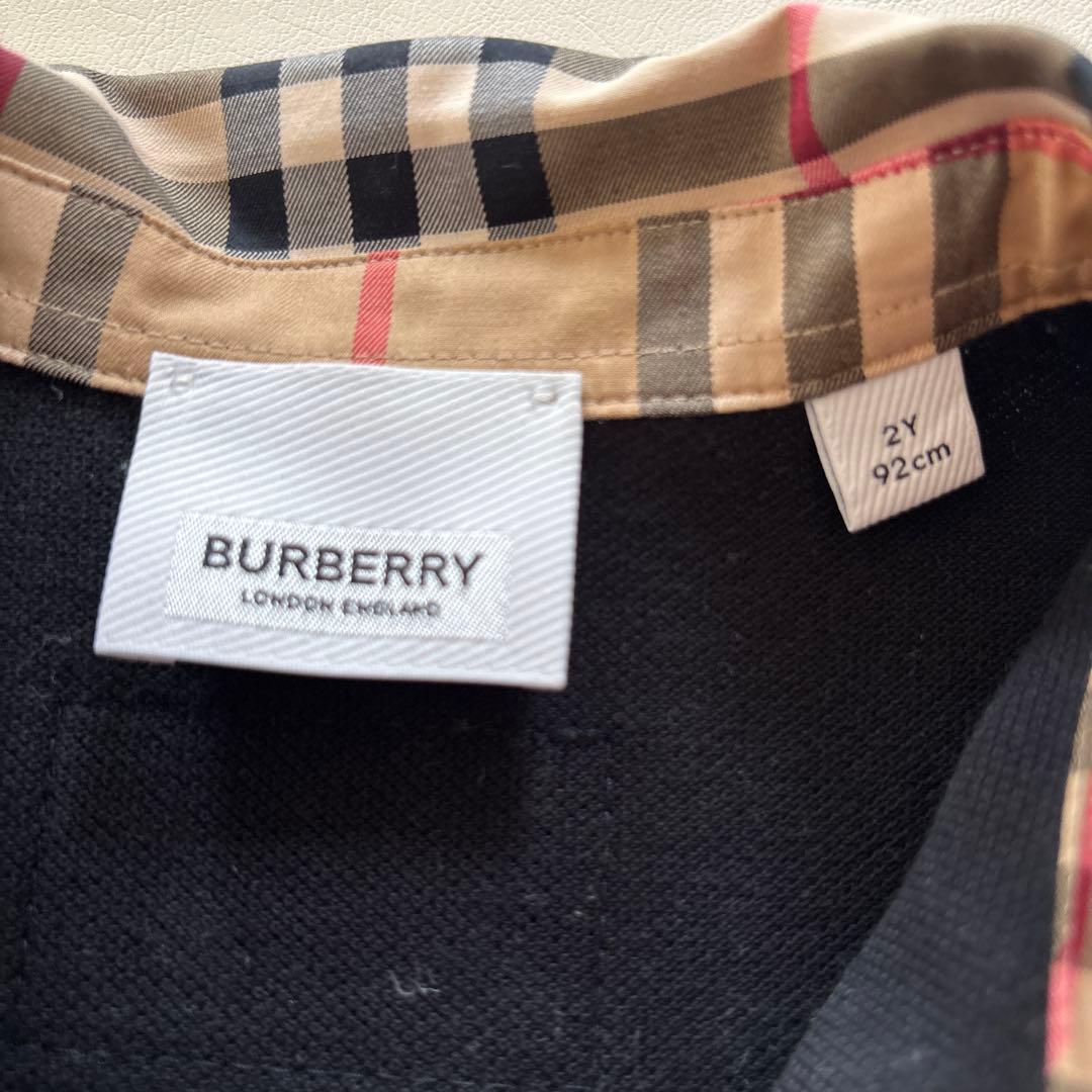 BURBERRY 半袖ワンピース 92cm ブラック
