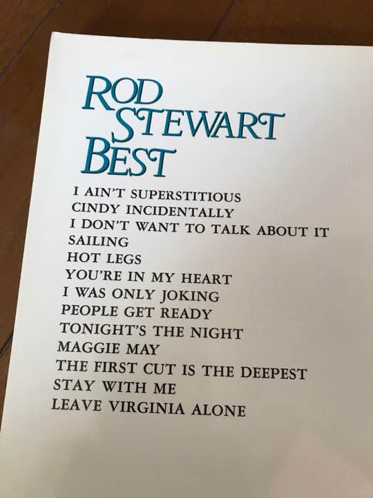 ROD STEWART ロッド スチュワート バンドスコア