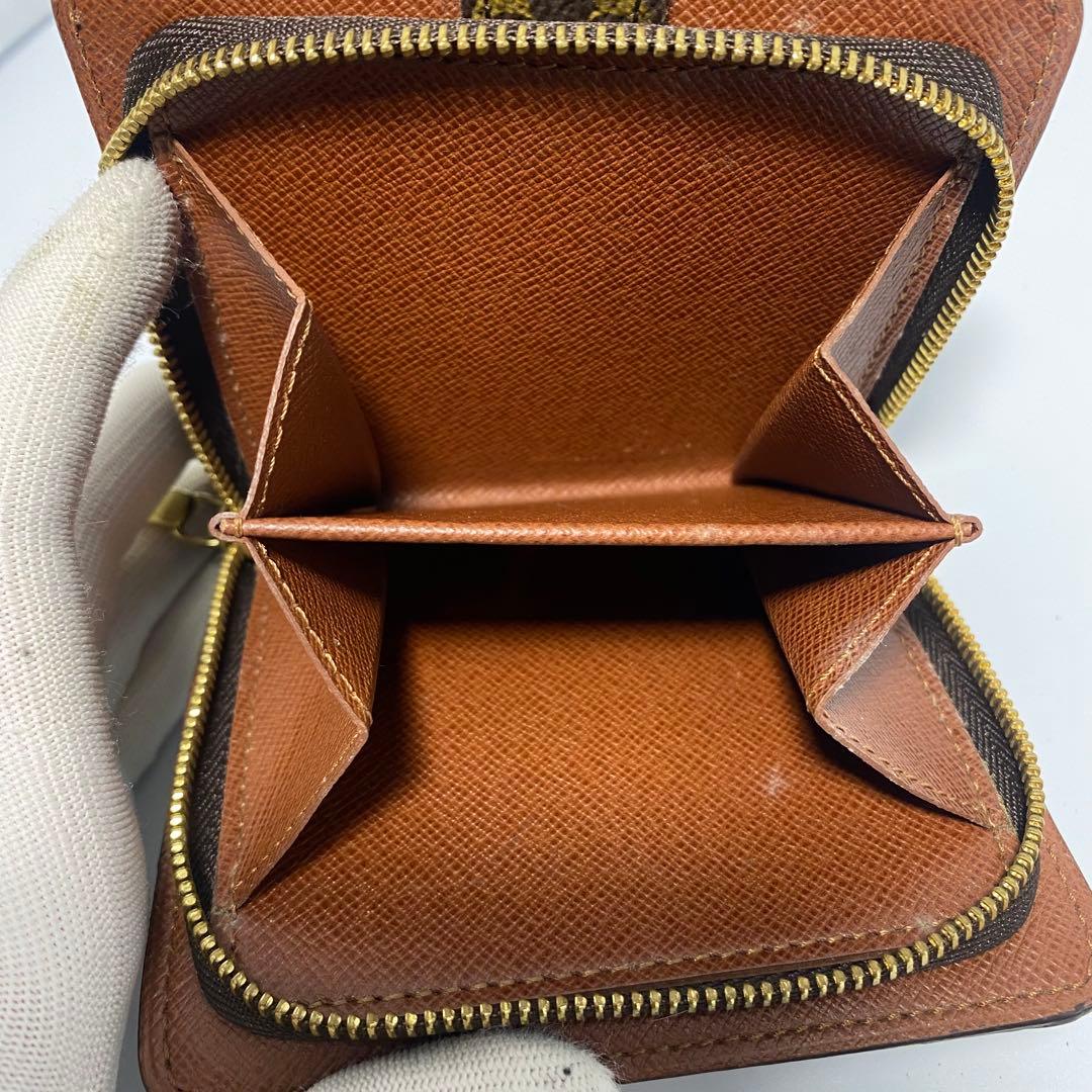 良品　ルイヴィトン モノグラム 二つ折り財布　コンパクトジップ