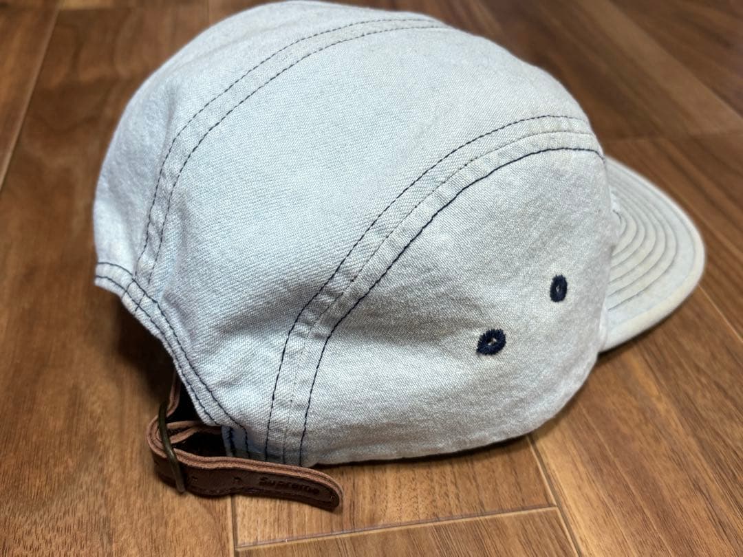 【美品・送料込】Supreme ボックスロゴ デニム キャンプキャップ 18AW