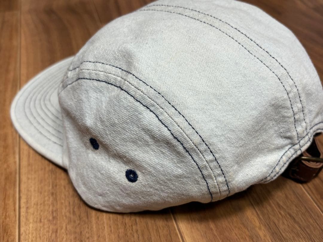 【美品・送料込】Supreme ボックスロゴ デニム キャンプキャップ 18AW
