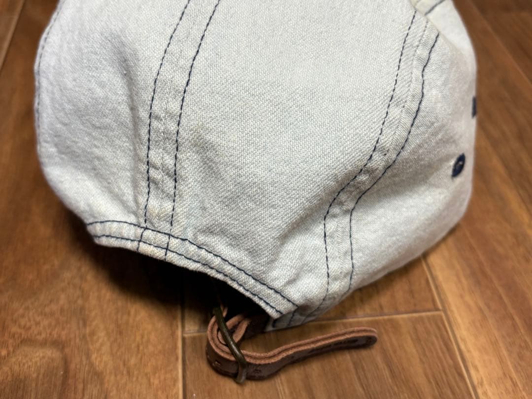 【美品・送料込】Supreme ボックスロゴ デニム キャンプキャップ 18AW