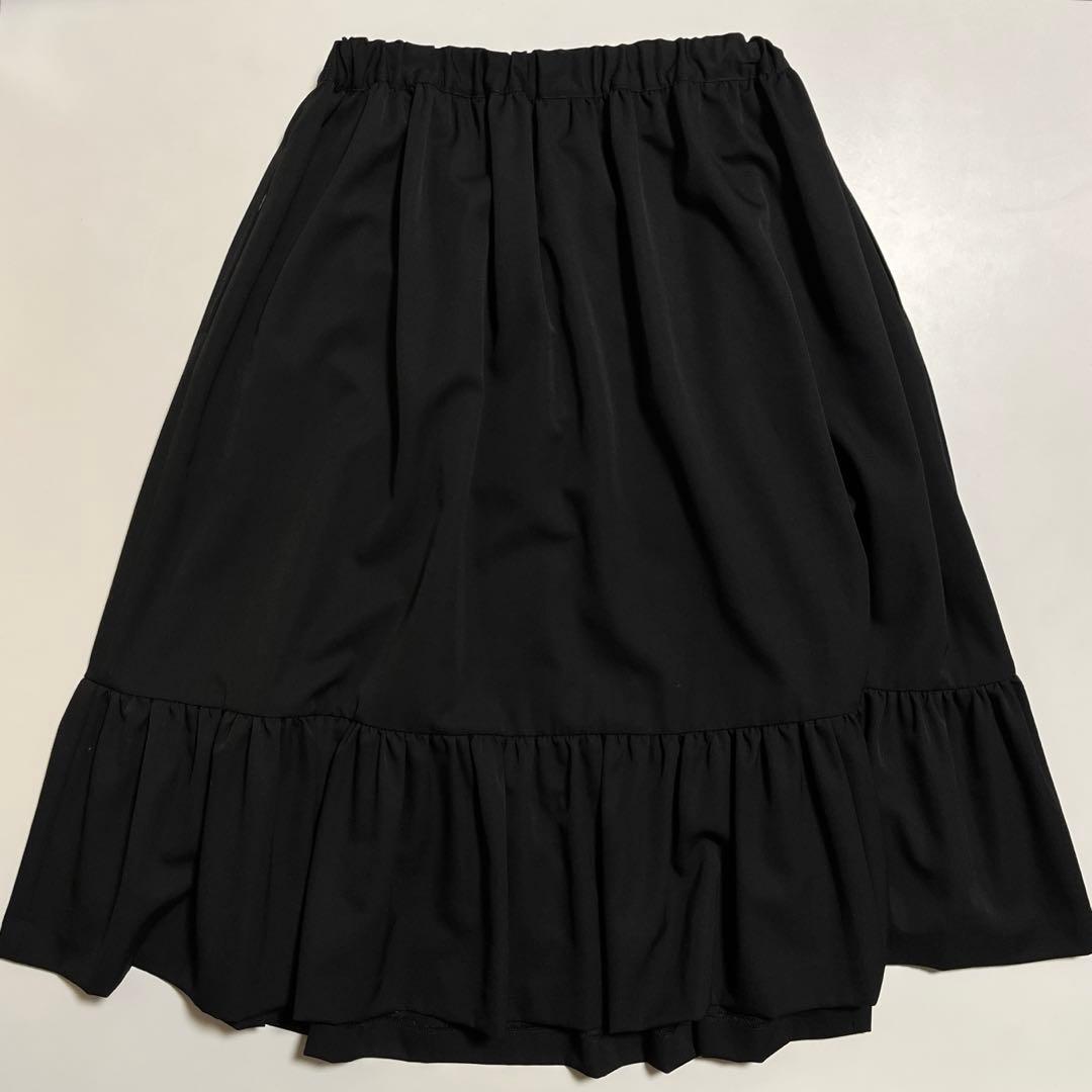 COMME des GARÇONS GIRL ロングスカート フレア ブラック