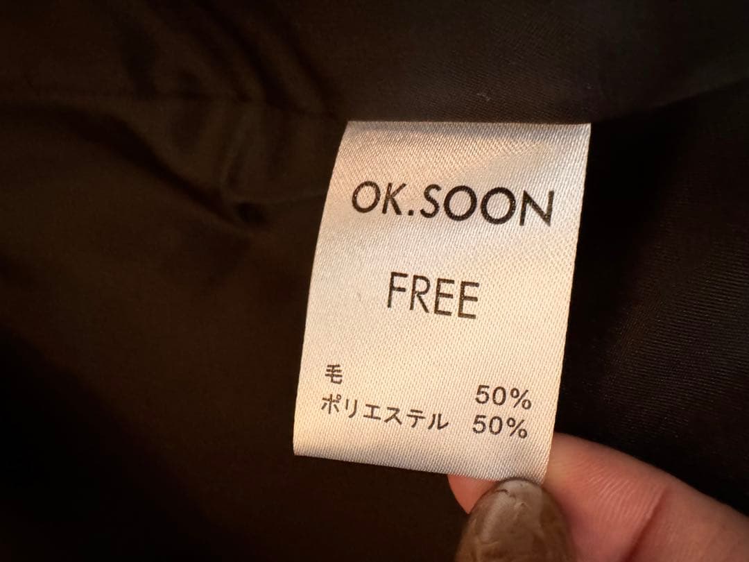 ok.soon / buffalo check wool coat / 未使用