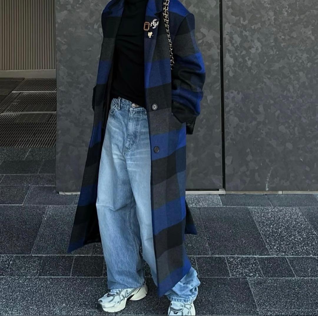 ok.soon / buffalo check wool coat / 未使用