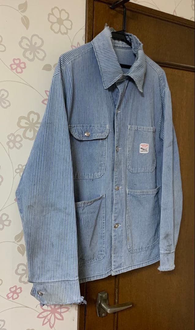 90s POINTER BRANDカバーオール ヒッコリー ヴィンテージ