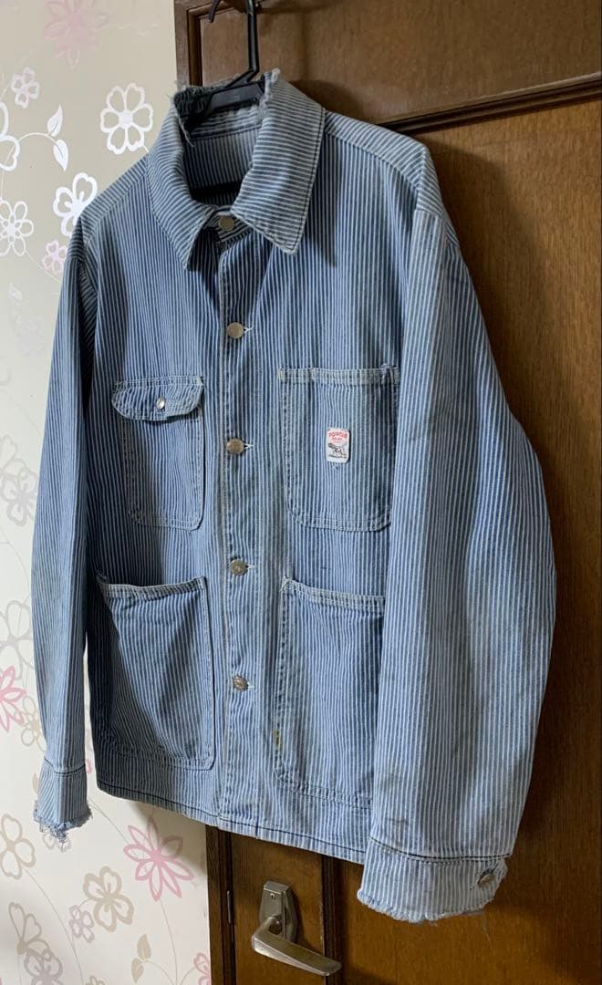 90s POINTER BRANDカバーオール ヒッコリー ヴィンテージ