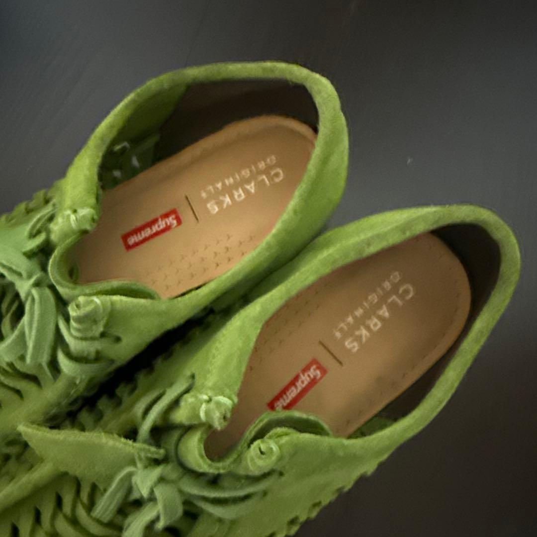 CLARKS × SUPREME WALLABEE \"GREEN\"