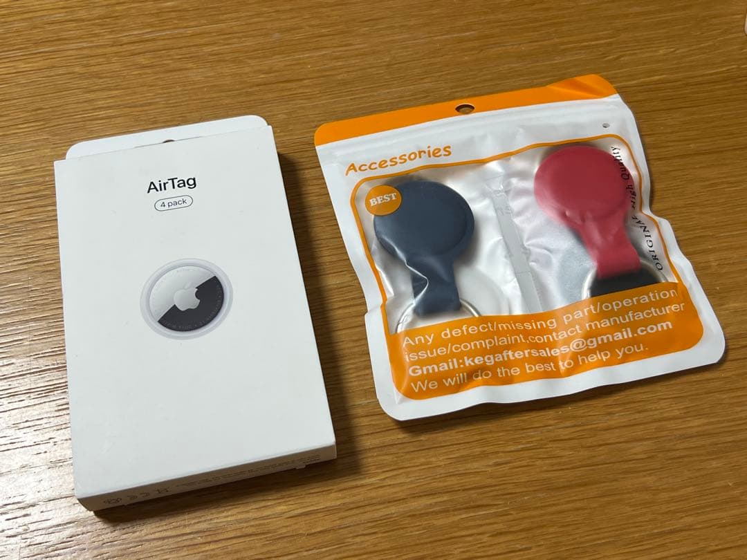【新品未開封セット】AirTag 4個 + HATALKINエアタグケース4枚