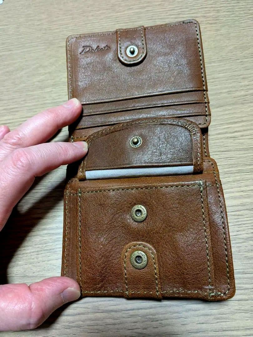 Dakota ブラウン　二つ折り財布 箱付き