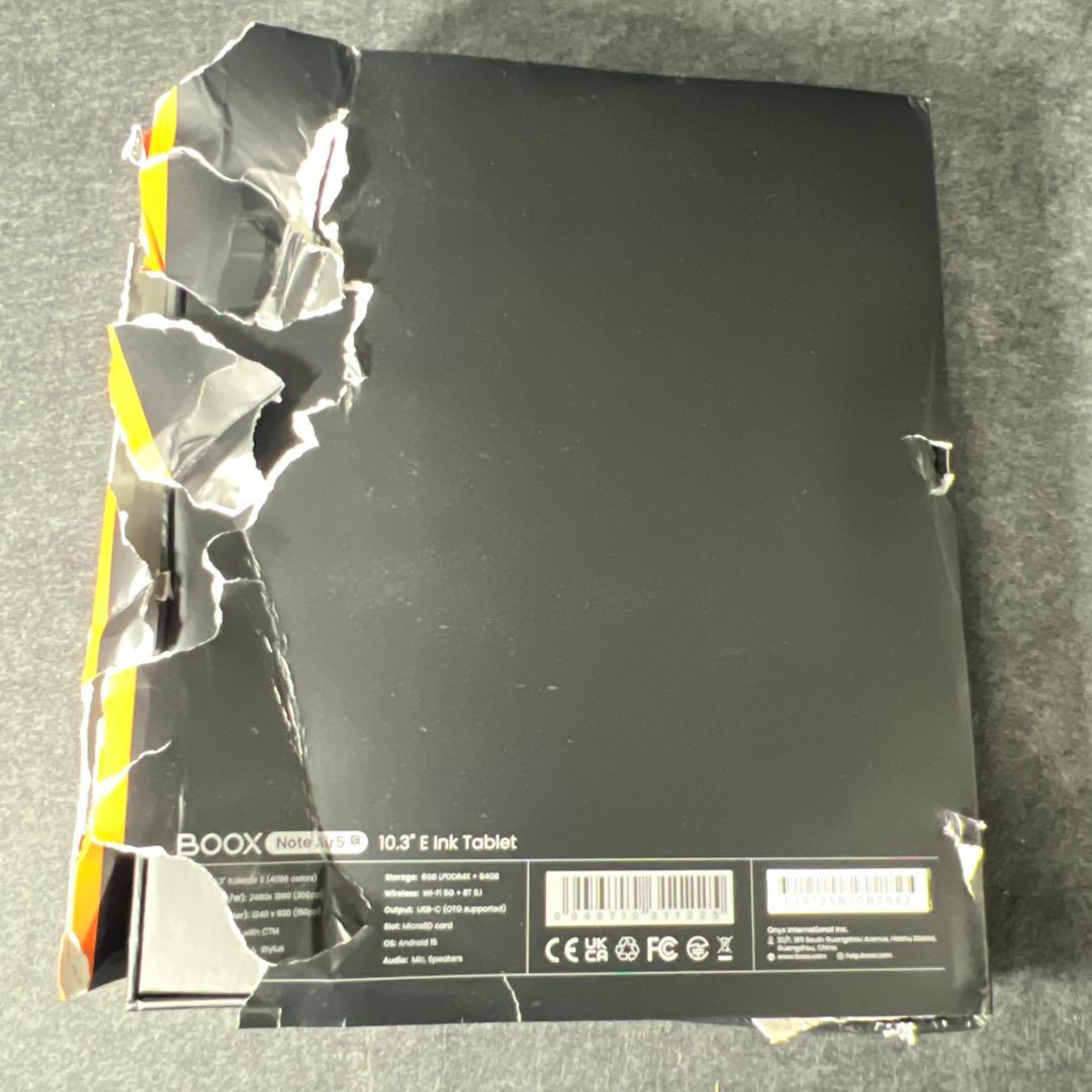 電子書籍リーダー本体 BOOX Note Air 5 C 10.3 Inch 6G+64G