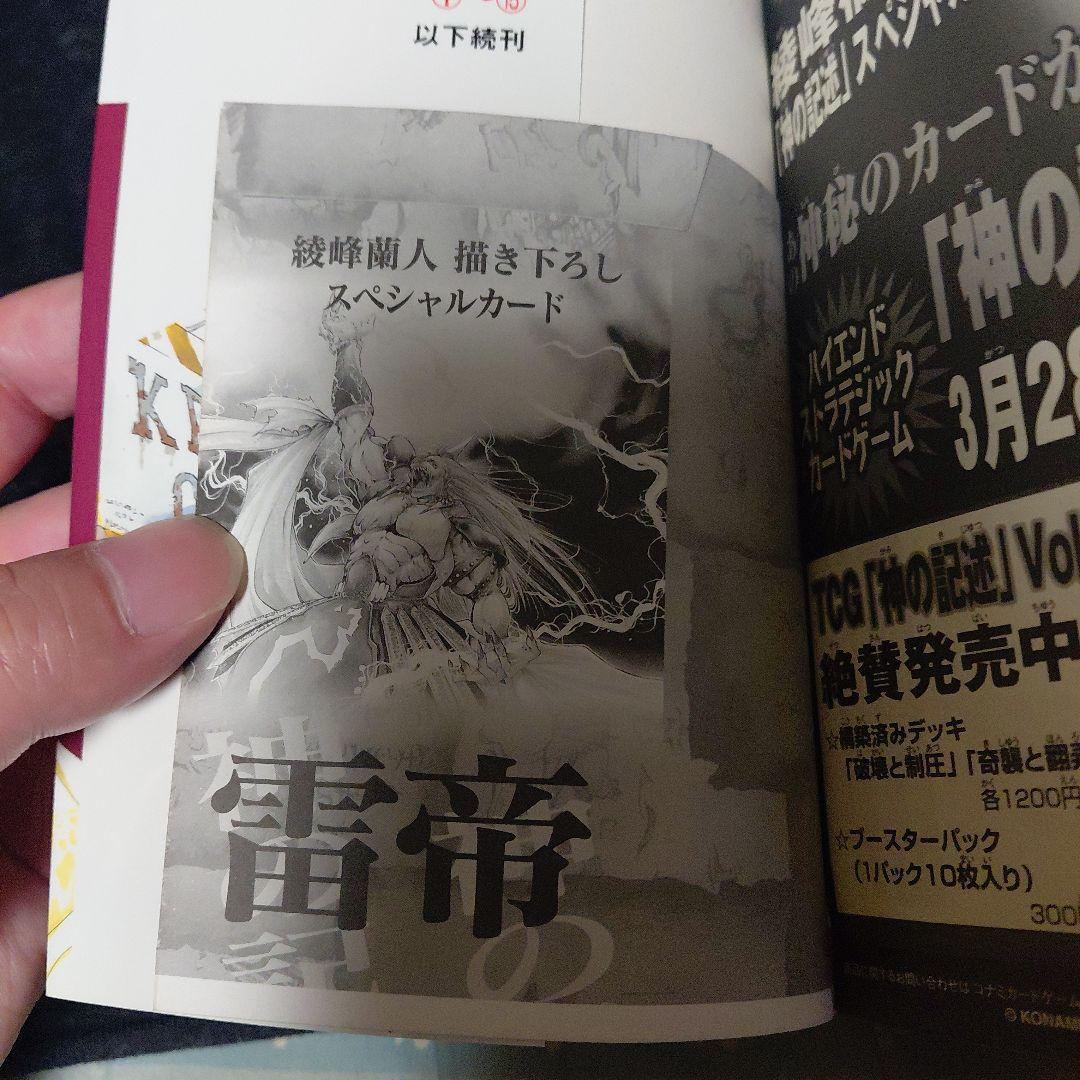 『GetBackers-奪還屋-』15巻 初版・未開封・神の記述カード（雷帝）