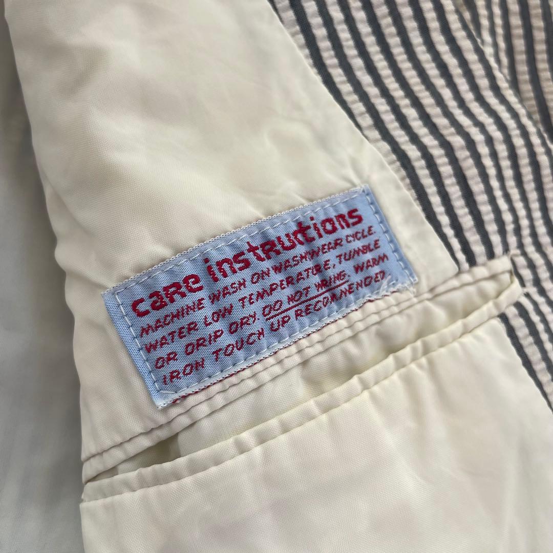 希少vintage HASPEL シアサッカー ストライプ テーラードジャケット