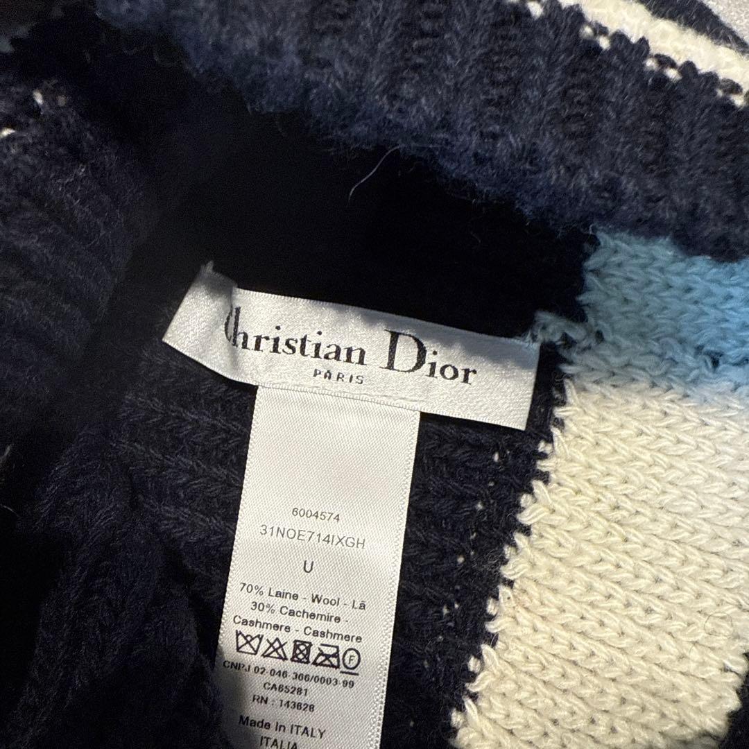 CHRISTIAN DIOR ニットビーニー ネイビー