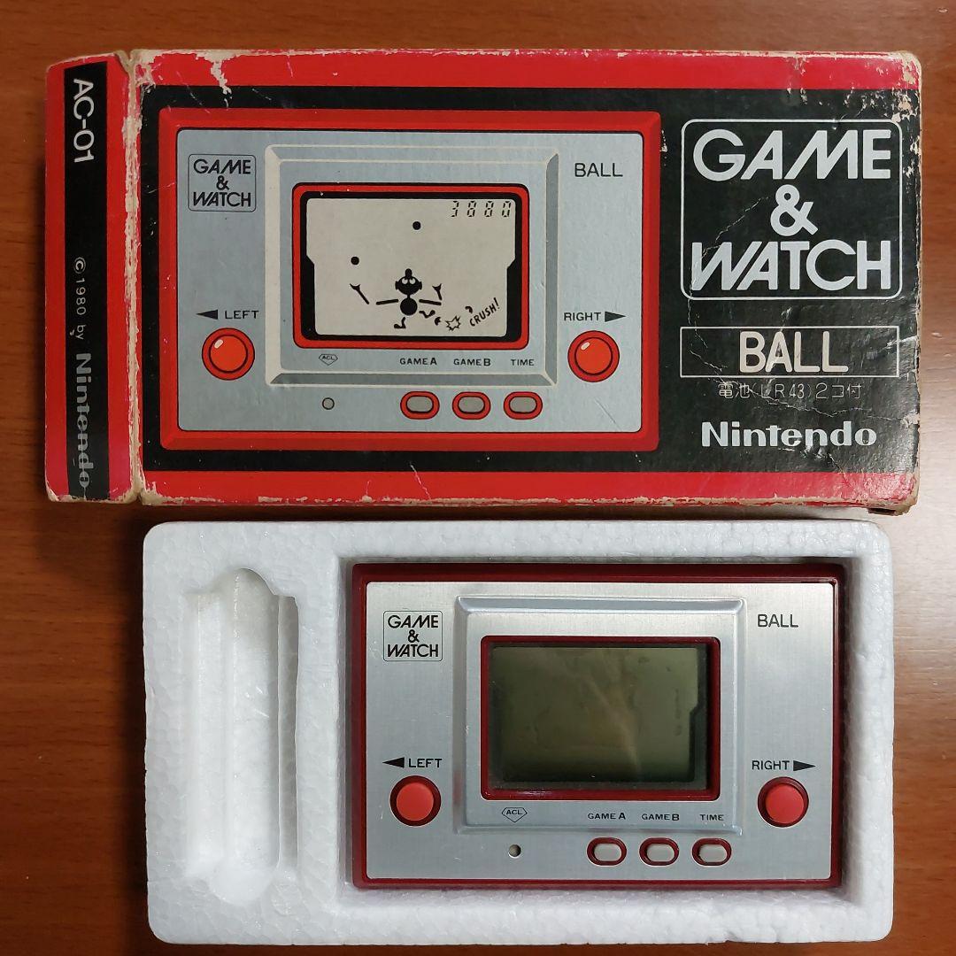 任天堂 GAME & WATCH BALL 1980年初期版 電池蓋なし