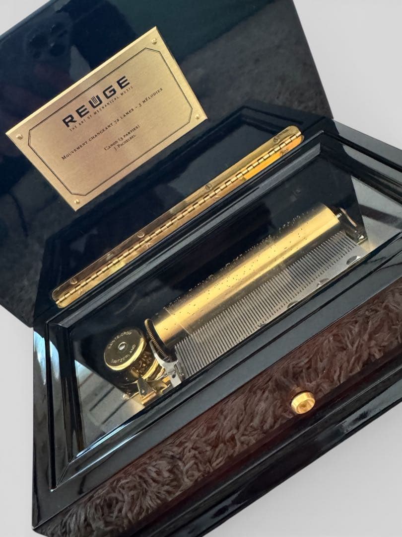 REUGE 72弁3曲 オルゴール カノン 共鳴台付 約10分演奏 スイス製
