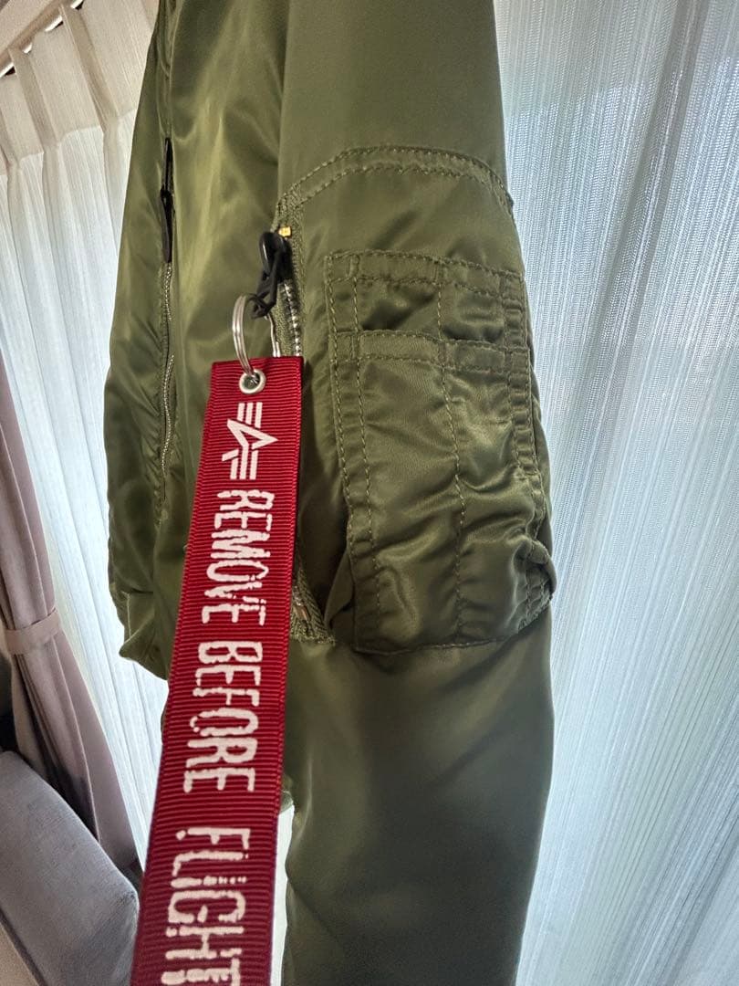 ALPHA INDUSTRIES MA-1 フライトジャケット L カーキ