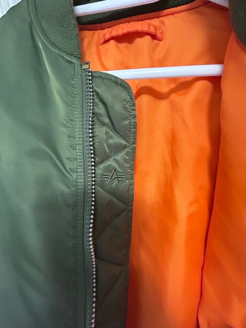 ALPHA INDUSTRIES MA-1 フライトジャケット L カーキ