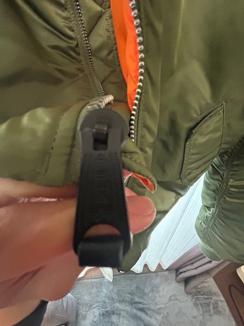 ALPHA INDUSTRIES MA-1 フライトジャケット L カーキ