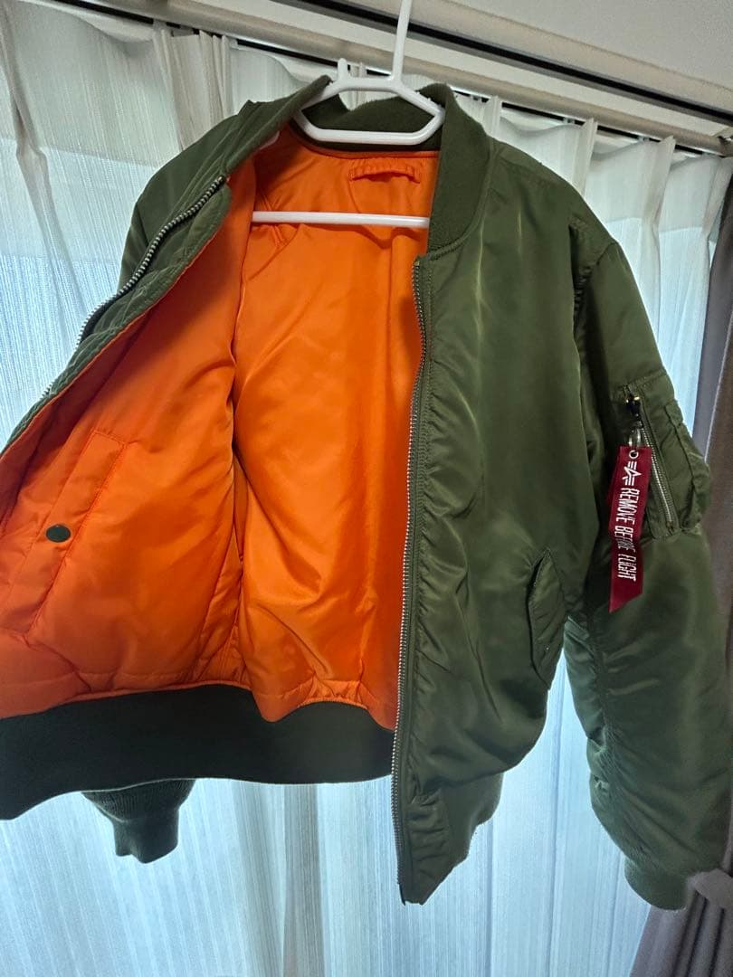 ALPHA INDUSTRIES MA-1 フライトジャケット L カーキ