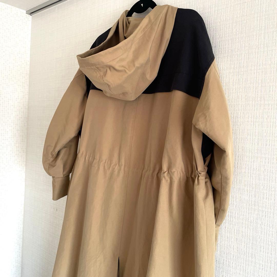 ETRE TOKYO バイカラーフードロングコート 定価38,900円