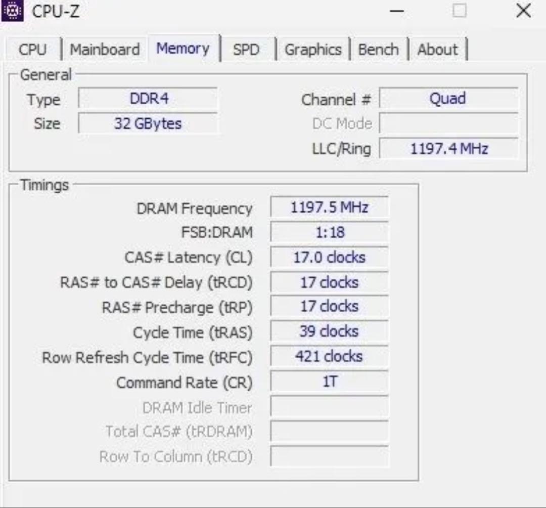 DDR4 8GBx4枚 32GB PC4-2400T-RD1-11 動作確認済