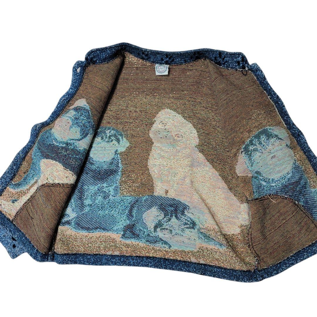 希少 USA製 SUGAR STREET WEAVERS ゴブラン PUG パグ