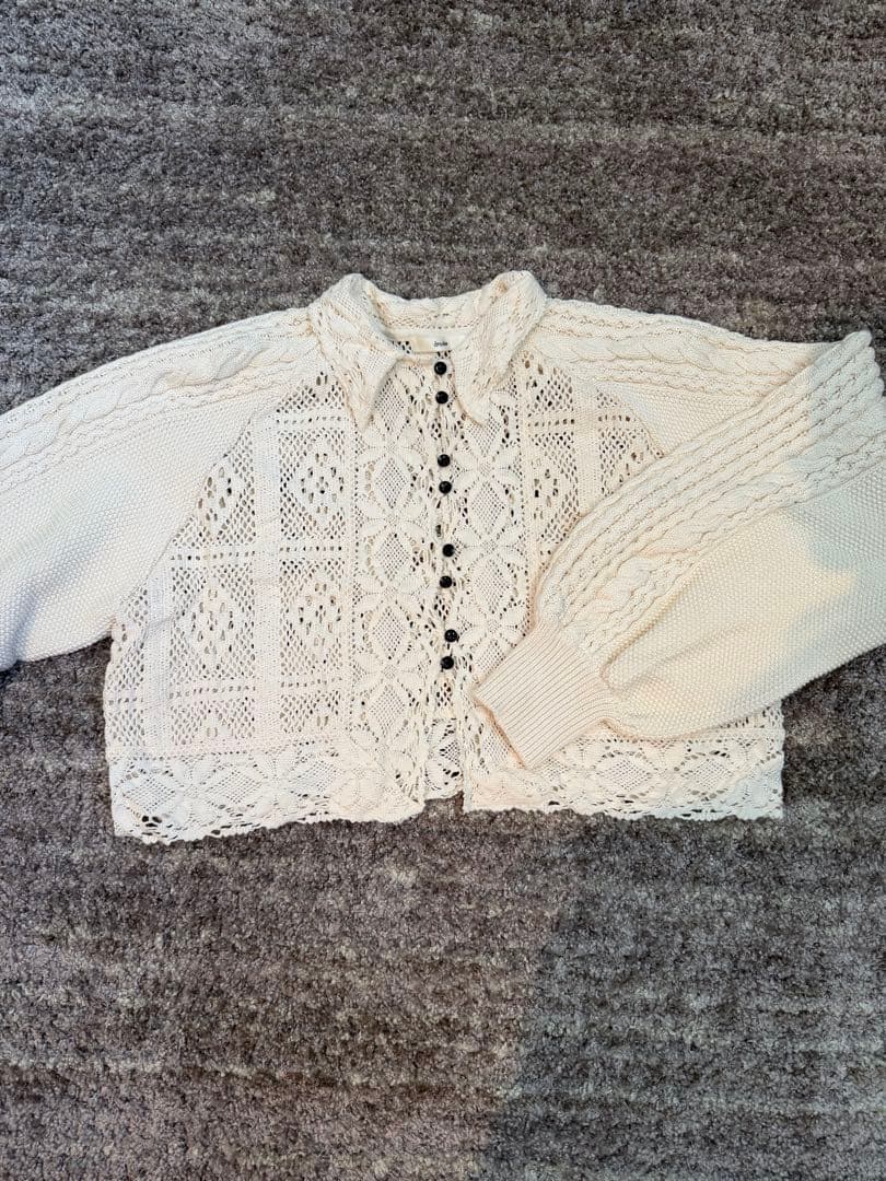 【最安値】Anuke Layered Lace Knit