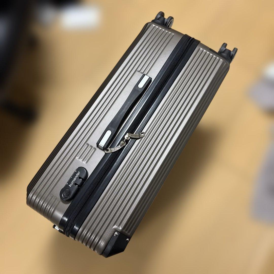 機内持ち込み不可　中サイズスーツケース66×44×27 ブロンズブラウン片道使用
