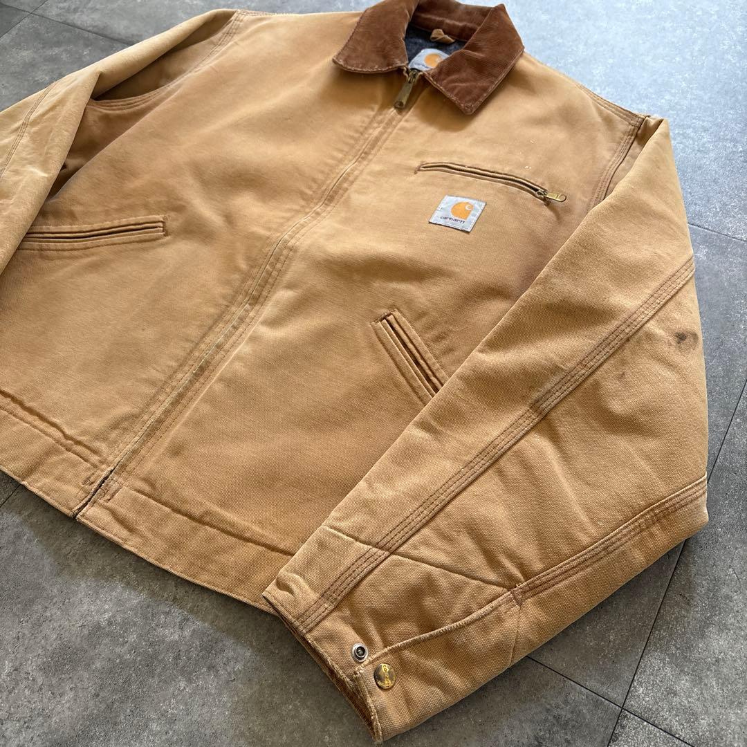 carhartt デトロイトジャケット　ブラウン　usa製 80s フェード