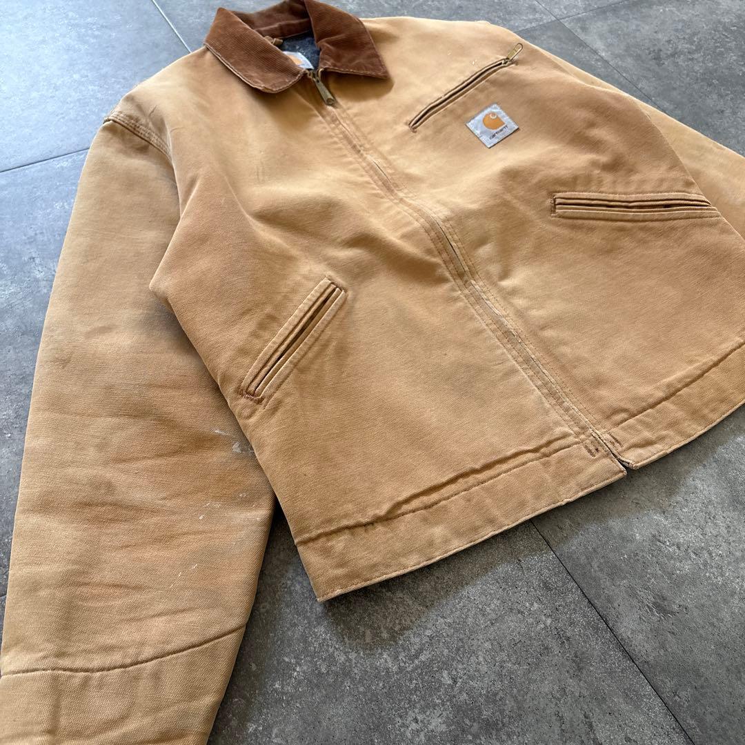 carhartt デトロイトジャケット　ブラウン　usa製 80s フェード