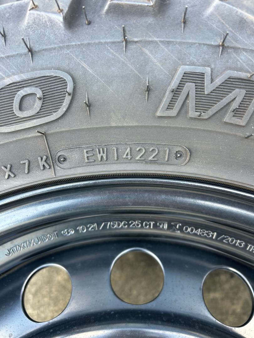 オープンカントリーMT／265 70 17／ハイラックス純正ホイール4本引取限定
