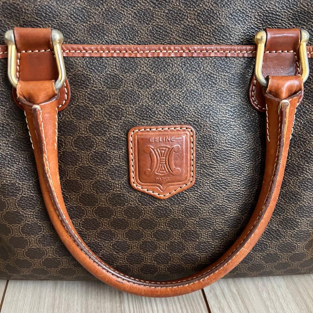 オールドセリーヌ マカダム柄 ボストンバッグ ヴィンテージ old celine