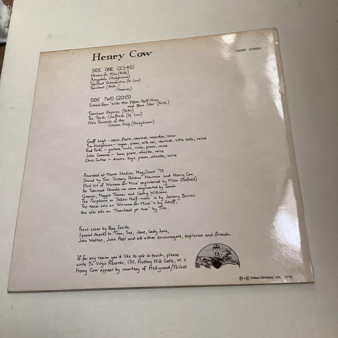 美品　Henry Cow LPレコード