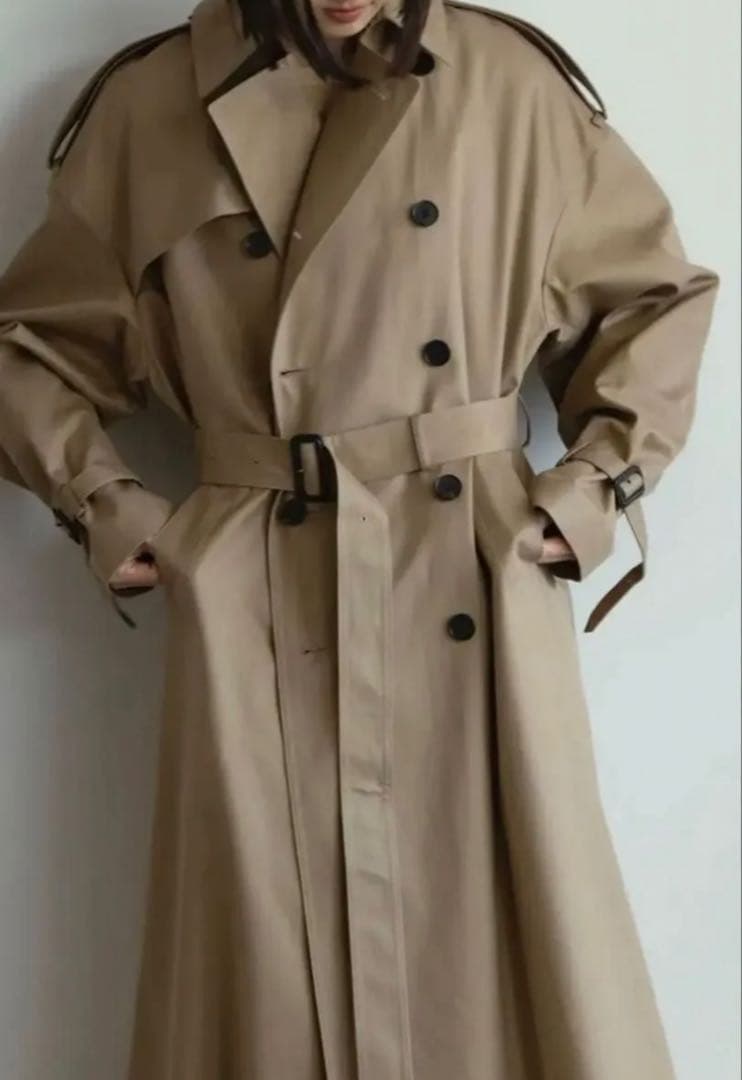 新品タグ付きHYKE TRENCHCOAT / BIGFITトレンチコートハイク