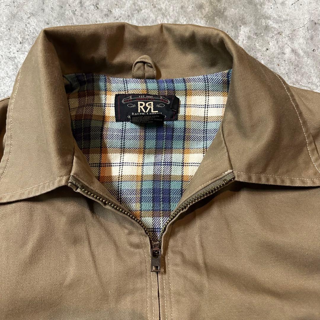 RRL Double RL スウィングトップ　三つ星タグ　チェック柄　ブラウン