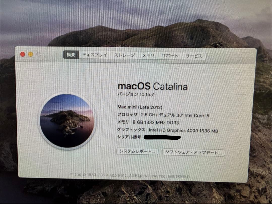Macデスクトップ Mac mini Late 2012 i5 8GB 500+250GB