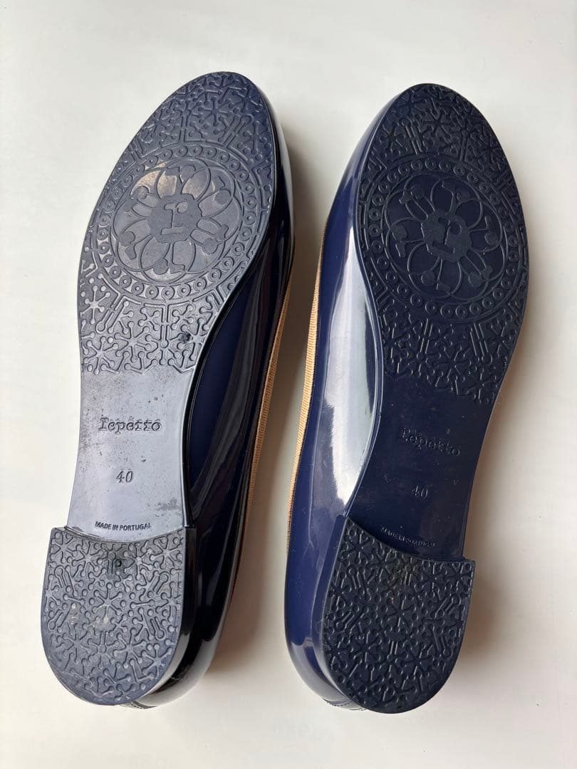 Repetto ネイビー レインシューズ 40(25.3センチ)