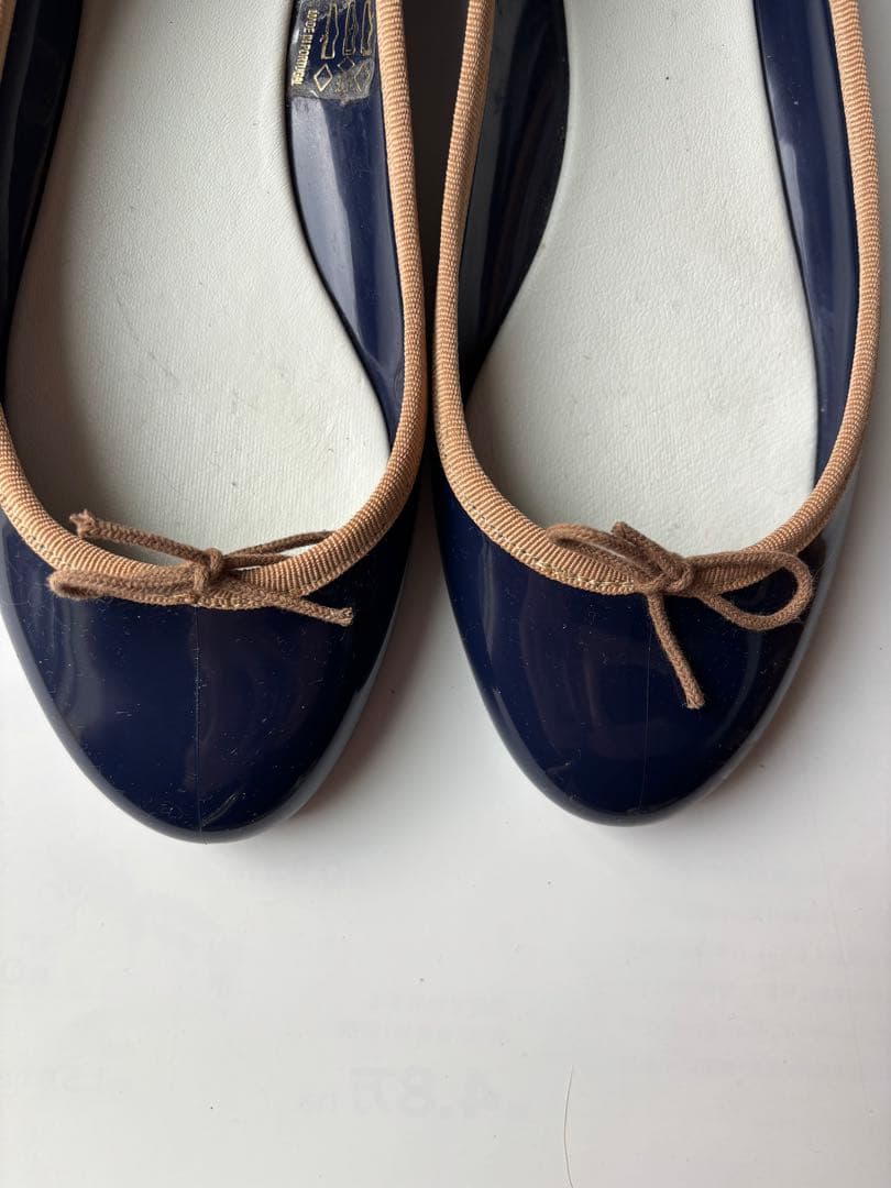 Repetto ネイビー レインシューズ 40(25.3センチ)