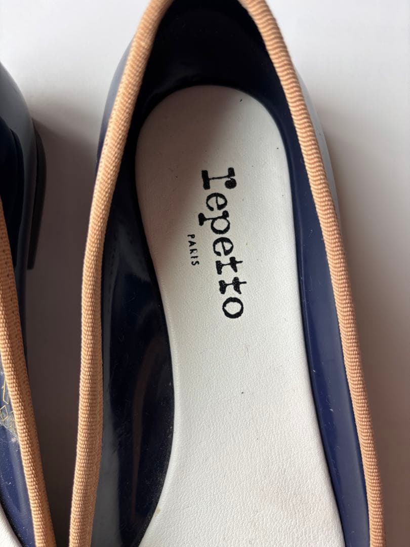 Repetto ネイビー レインシューズ 40(25.3センチ)