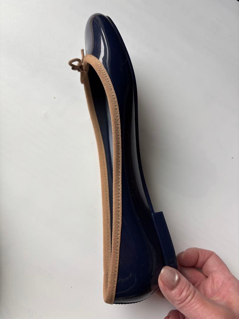 Repetto ネイビー レインシューズ 40(25.3センチ)