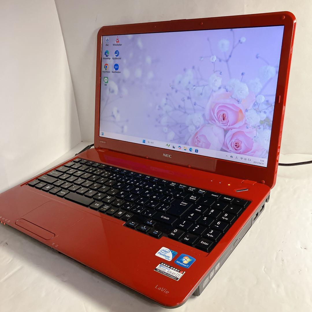 DVD搭載　 初期設定済み　大容量750GB Win11 NECノートPC